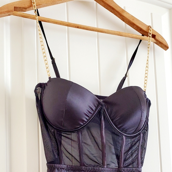 TIC TOC black corset lingerie - Picture 4 of 7